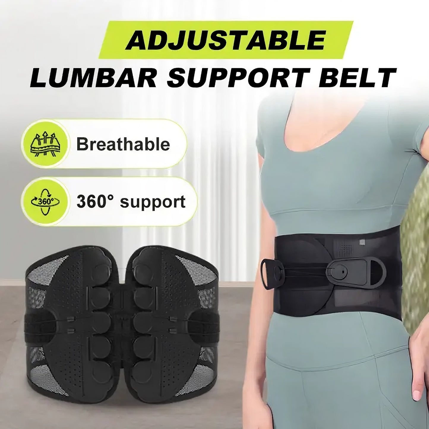 Adjustable Lumbar Support Back Brace