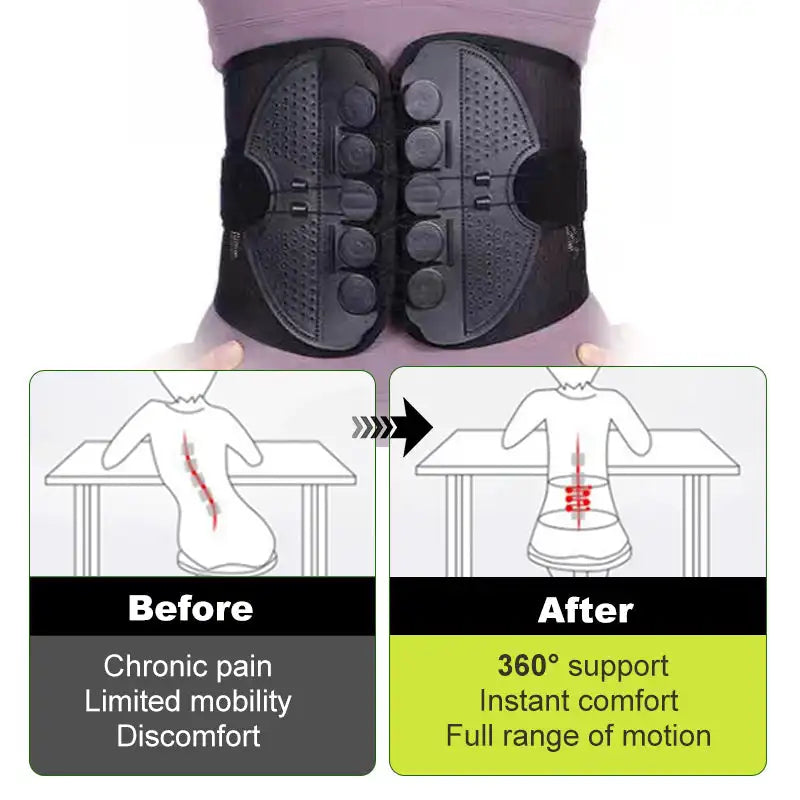 Adjustable Lumbar Support Back Brace
