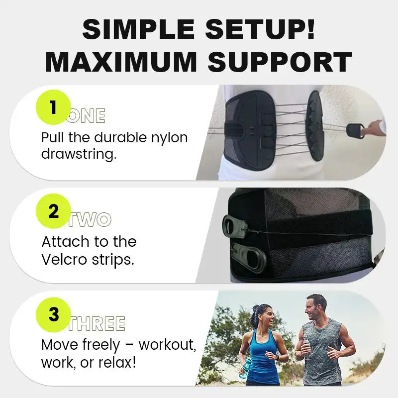 Adjustable Lumbar Support Back Brace